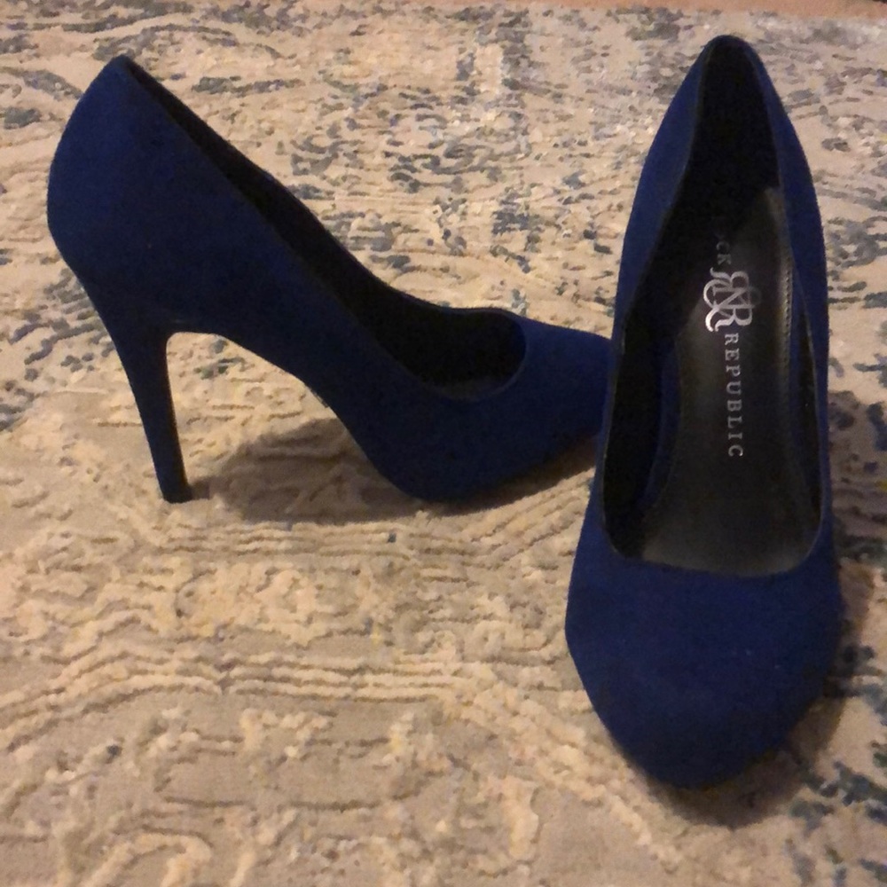 Blue stilettos